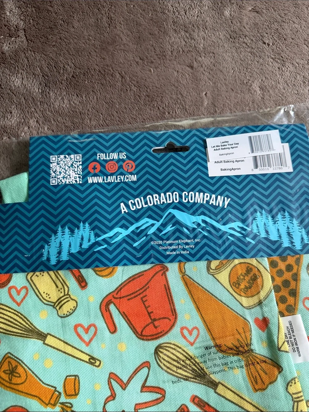 Aqua Kitchen Utensil Print Oven Mitt and Pot Holder Set